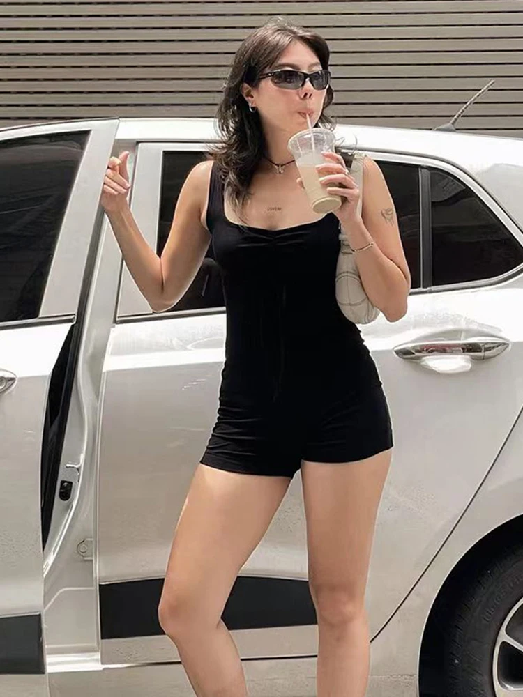 Sibybo Sexy Backless Crossover Strap Playsuit Solid Color Sleeveless Rompers 2024 Spring And Summer Yoga Clothes For Gym
Sibybo Sexy Backless Crossover Strap Playsuit Solid Color Sleeveless Rompers 2024 Spring And Summer Yoga Clothes For Gym