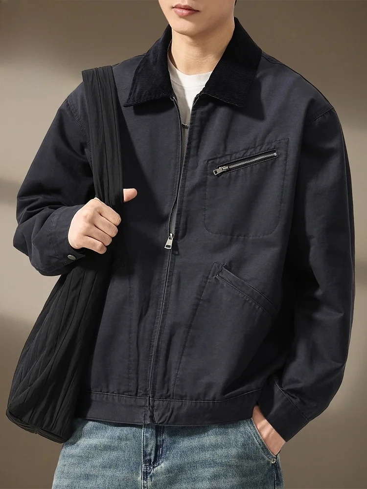 Detroit Workwear Jaet Men's Spring 2026 Trendy Retro Pure Cotton Stand Collar Coat Casual Loose Fit Warmth
Detroit Workwear Jaet Men's Spring 2026 Trendy Retro Pure Cotton Stand Collar Coat Casual Loose Fit Warmth