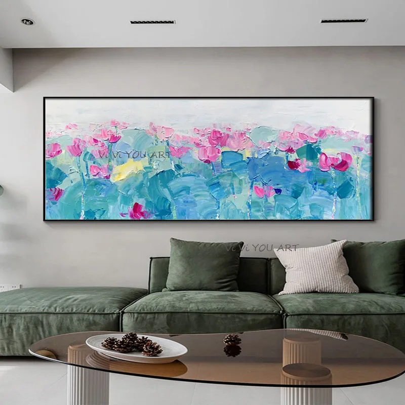 Hand Painting Wall Art Oil Painting Lotus Abstract Picture Home Decor Canvas Flower Living Room Modern Frameless
Hand Painting Wall Art Oil Painting Lotus Abstract Picture Home Decor Canvas Flower Living Room Modern Frameless