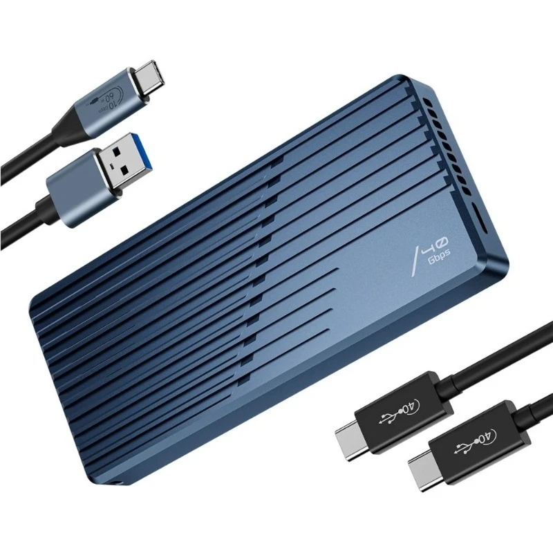 40Gbps M.2 NVMe SSD Enclosure Cooling Fan USB4 Thunderbolt 3 4 Adapter for 2230 2242 2260 2280 SSDs
40Gbps M.2 NVMe SSD Enclosure Cooling Fan USB4 Thunderbolt 3 4 Adapter for 2230 2242 2260 2280 SSDs