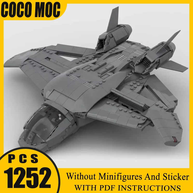 1252pcs MOC Building Block Movie Star Quinjet Sci-fi Style DIY Assembled Aircraft Model Toys Children's Gifts MOC-101501
1252pcs MOC Building Block Movie Star Quinjet Sci-fi Style DIY Assembled Aircraft Model Toys Children's Gifts MOC-101501