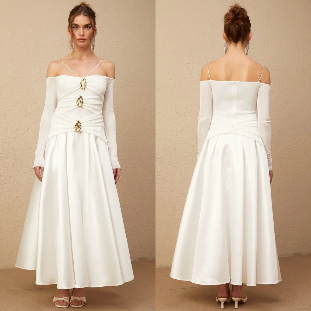 Customized Classic Exquisite Charmeuse Sequined Pleat A-line Off-the-shoulder Midi Dresses Bespoke Occasion Sexy
Customized Classic Exquisite Charmeuse Sequined Pleat A-line Off-the-shoulder Midi Dresses Bespoke Occasion Sexy