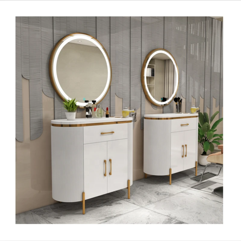 modern white salon vanity styling station salon furniture cabinet for hair salon
modern white salon vanity styling station salon furniture cabinet for hair salon