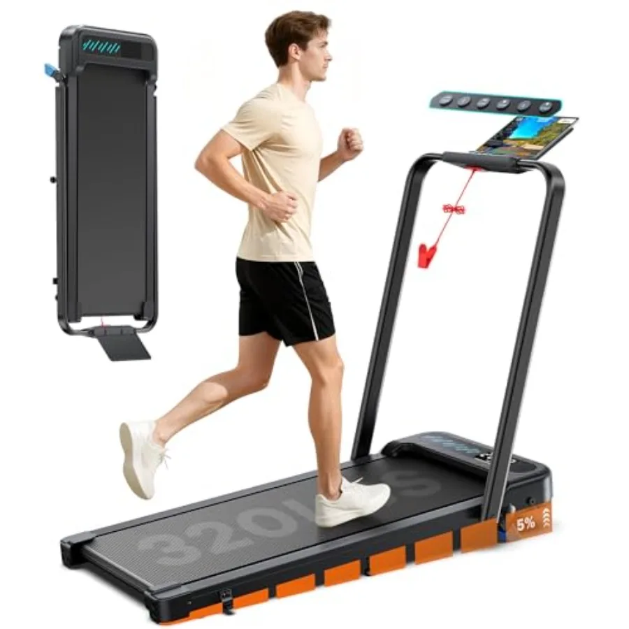 Auto Incline Folding Treadmill with 10 Incline and Handlebar 400 lbs Heavy-Duty Capacity Space-Saving Quiet Under-Desk Design f
Auto Incline Folding Treadmill with 10 Incline and Handlebar 400 lbs Heavy-Duty Capacity Space-Saving Quiet Under-Desk Design f