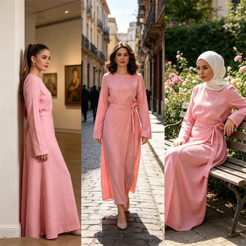 Eid Muslim Women 2 Pieces Set Ramadan Abaya Dress Islam Clothing Turkey Kaftan Djellaba Dubai Matching Femme Musulmane Ensembles
Eid Muslim Women 2 Pieces Set Ramadan Abaya Dress Islam Clothing Turkey Kaftan Djellaba Dubai Matching Femme Musulmane Ensembles