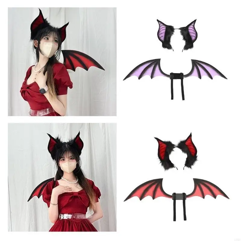 49MF Bat Ears Wing Headbands Fashionable Gothicism Headpiece Role Playing Headgear for Stylish Women and Party Enthusiasts
49MF Bat Ears Wing Headbands Fashionable Gothicism Headpiece Role Playing Headgear for Stylish Women and Party Enthusiasts