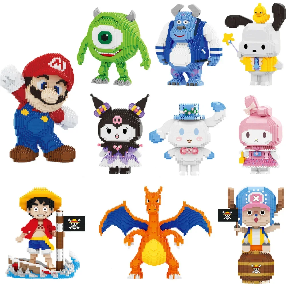 Строительные блоки Disney Monster University Pokemon Charizard Sanrio Kuromi Pochacco James Mike, аниме, мини-кирпичная фигурка для детей
Строительные блоки Disney Monster University Pokemon Charizard Sanrio Kuromi Pochacco James Mike, аниме, мини-кирпичная фигурка для детей