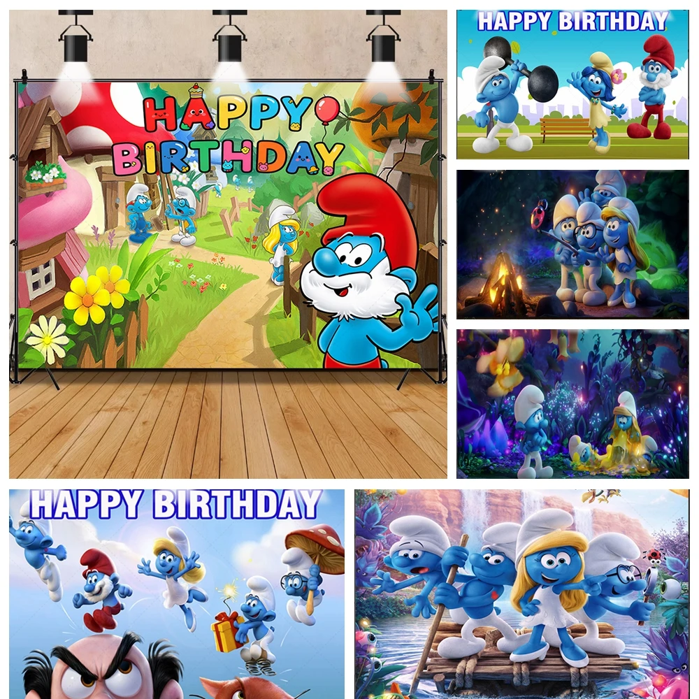 Blue The S-murfed Birthday Party Backdrop Children's Birthday Decor Photography Elf Background Photography Baby Shower Props
Blue The S-murfed Birthday Party Backdrop Children's Birthday Decor Photography Elf Background Photography Baby Shower Props