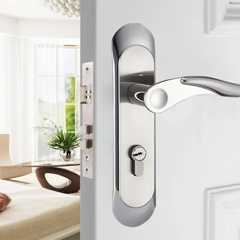 Aluminum Alloy Bedroom Door Lock Door Handle Modern Minimalist Interior Door Lock Handle Lock
Aluminum Alloy Bedroom Door Lock Door Handle Modern Minimalist Interior Door Lock Handle Lock