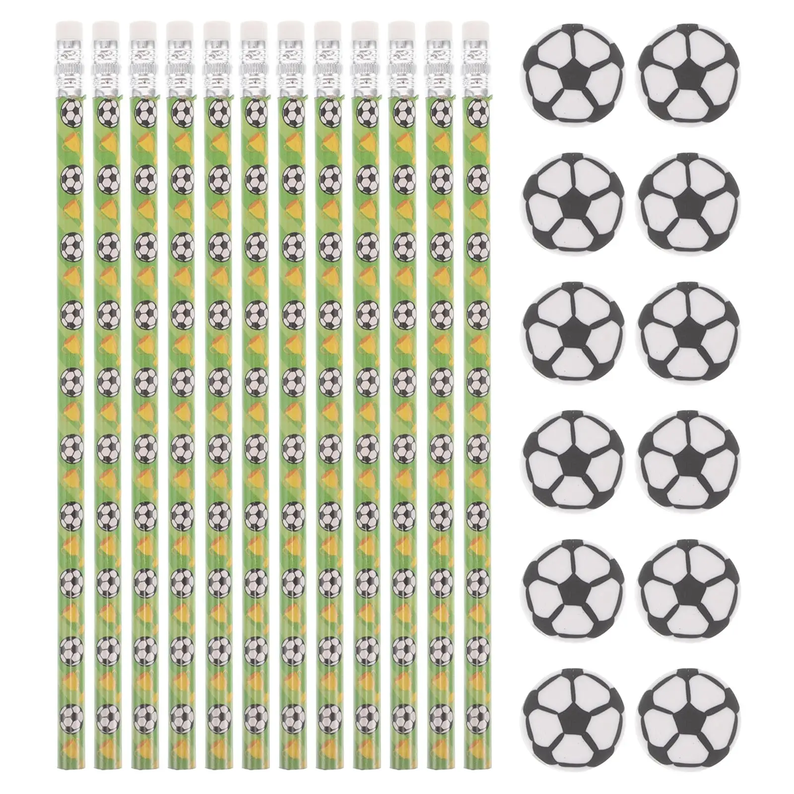 12 Sets Football Pencils Soccer Erasers Mini Wood Ball Bulk Basketball School Supplies Wooden Pencil Kids Writing Tool
12 Sets Football Pencils Soccer Erasers Mini Wood Ball Bulk Basketball School Supplies Wooden Pencil Kids Writing Tool