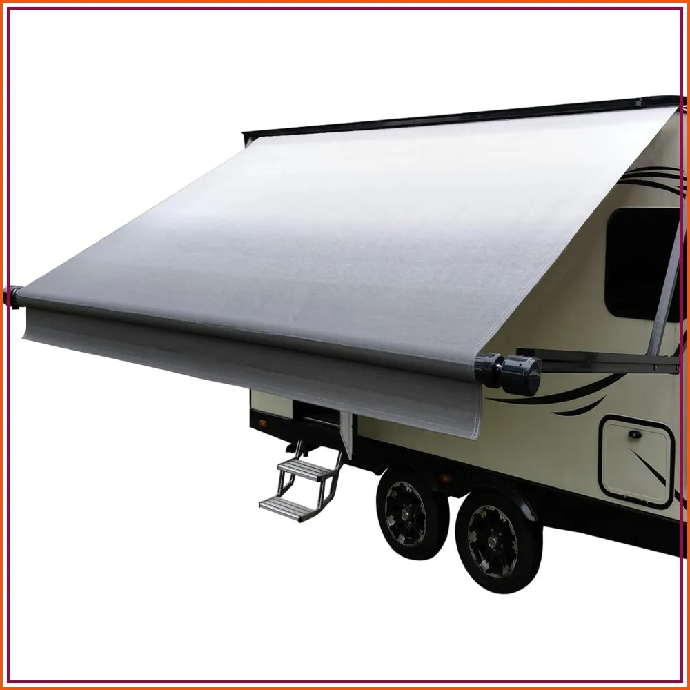 Heavy Duty 18.5 oz Vinyl RV Awning Fabric Replacement 15'2" - Universal Fit for Most Brands, Senior Fade Grey
Heavy Duty 18.5 oz Vinyl RV Awning Fabric Replacement 15'2" - Universal Fit for Most Brands, Senior Fade Grey