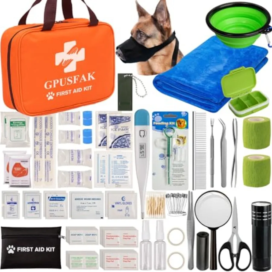 Dog First Aid Kit - Pet First Aid Kit for Dogs and Cats Pet First Aid Supplies for Car Traveling Home
Dog First Aid Kit - Pet First Aid Kit for Dogs and Cats Pet First Aid Supplies for Car Traveling Home