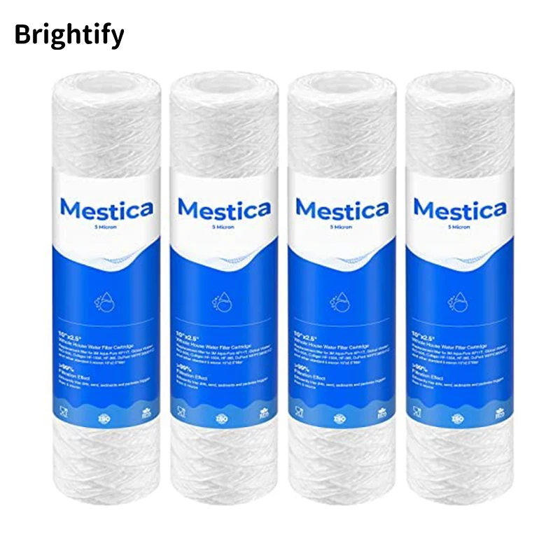 5 Micron 10"x2.5" String Wound Sediment Filter Well Water Cartridge for 10 inch RO Unit WP-5 AP110 CFS110 P5 WFPFC4002 WP-5 CW-M
5 Micron 10"x2.5" String Wound Sediment Filter Well Water Cartridge for 10 inch RO Unit WP-5 AP110 CFS110 P5 WFPFC4002 WP-5 CW-M