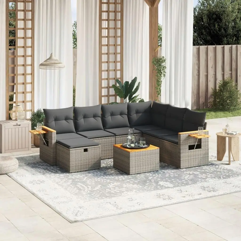 Cozy Garden Sofa Set in Grey Outdoor Patio Furniture Modern Design Comfortable Seating for Relaxation and Entertaining
Cozy Garden Sofa Set in Grey Outdoor Patio Furniture Modern Design Comfortable Seating for Relaxation and Entertaining