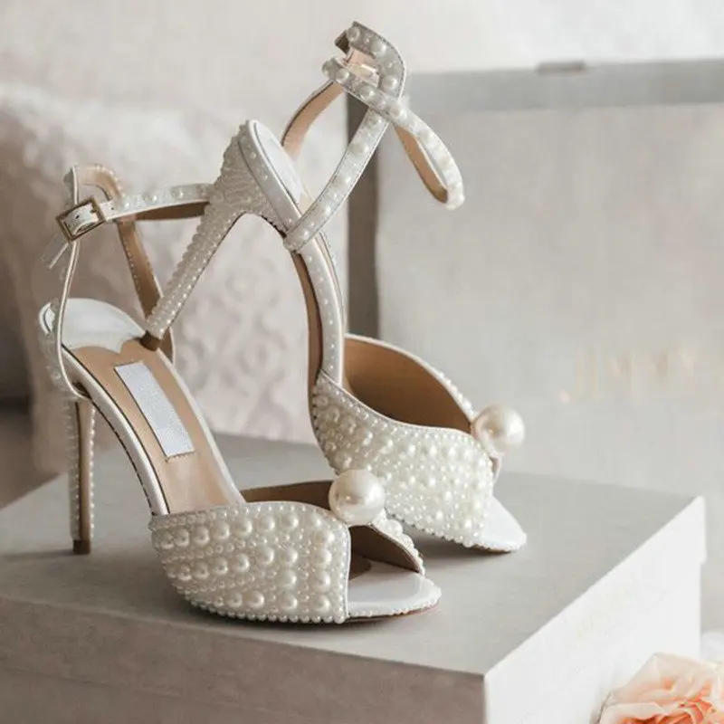 KNCOKAR Handmade Pearl Leather High Heels Sweet Princess Shoes Bride Wedding Shoes
KNCOKAR Handmade Pearl Leather High Heels Sweet Princess Shoes Bride Wedding Shoes
