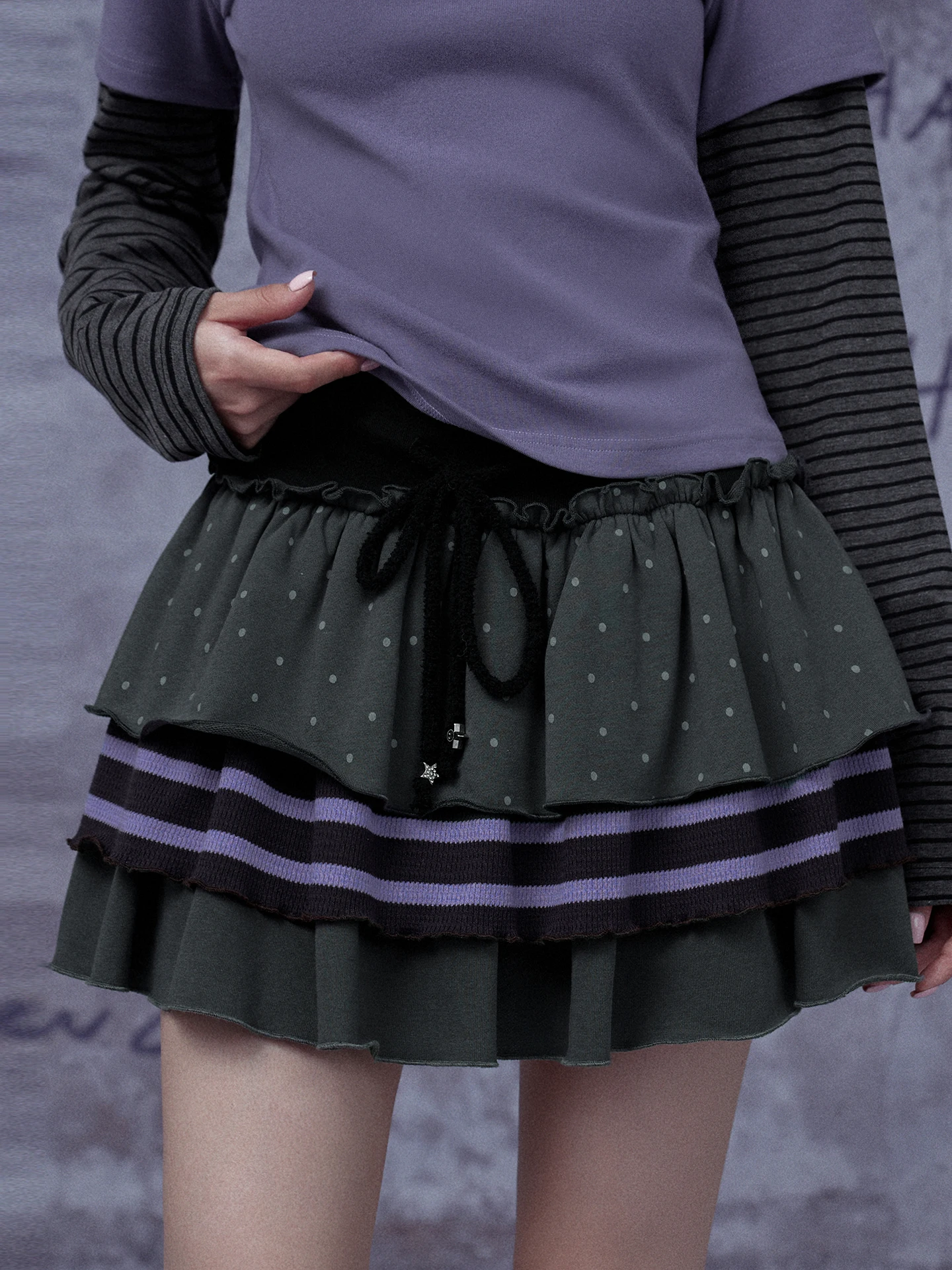 SagiDolls Teenage Girls Motivational Light Asian Style Three Layer Grey Purple Cake Skirt A-Line Skirt Youthful Cool Versatil...
SagiDolls Teenage Girls Motivational Light Asian Style Three Layer Grey Purple Cake Skirt A-Line Skirt Youthful Cool Versatil...