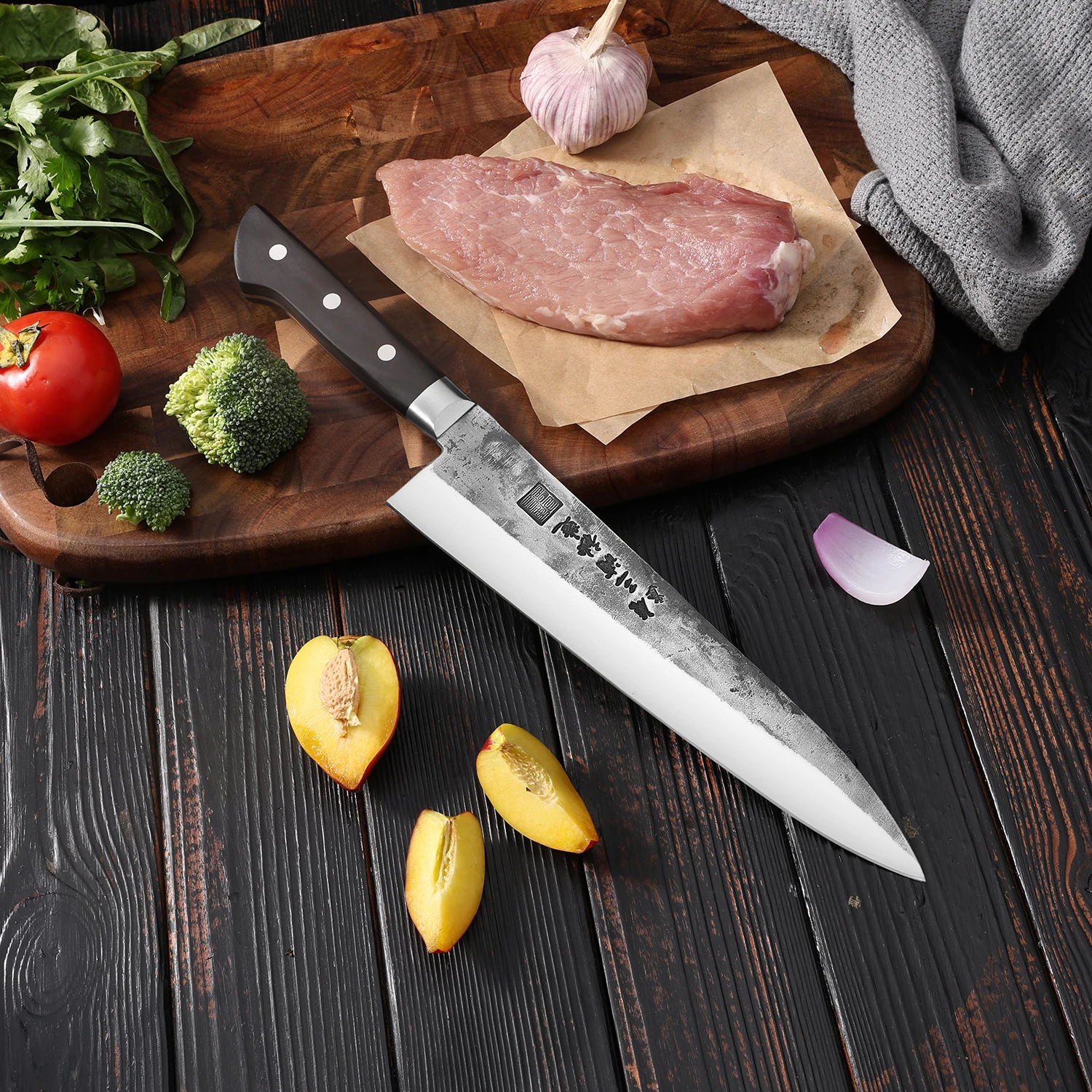 Chef Knife High Carbon Steel Blade Wood Handle Slicing Vegetables Cleaver Meat Handmade Forged Japanese Kitchen Knives
Chef Knife High Carbon Steel Blade Wood Handle Slicing Vegetables Cleaver Meat Handmade Forged Japanese Kitchen Knives