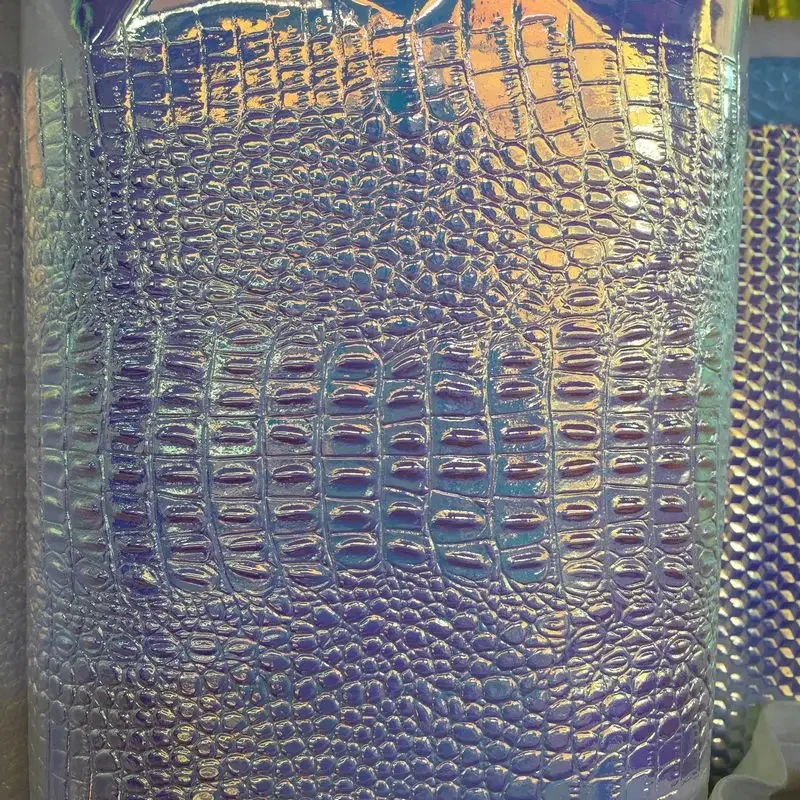 Crocodile Skin Imitate Synthetic PU Holographic Decorative Faux Leather Material
Crocodile Skin Imitate Synthetic PU Holographic Decorative Faux Leather Material