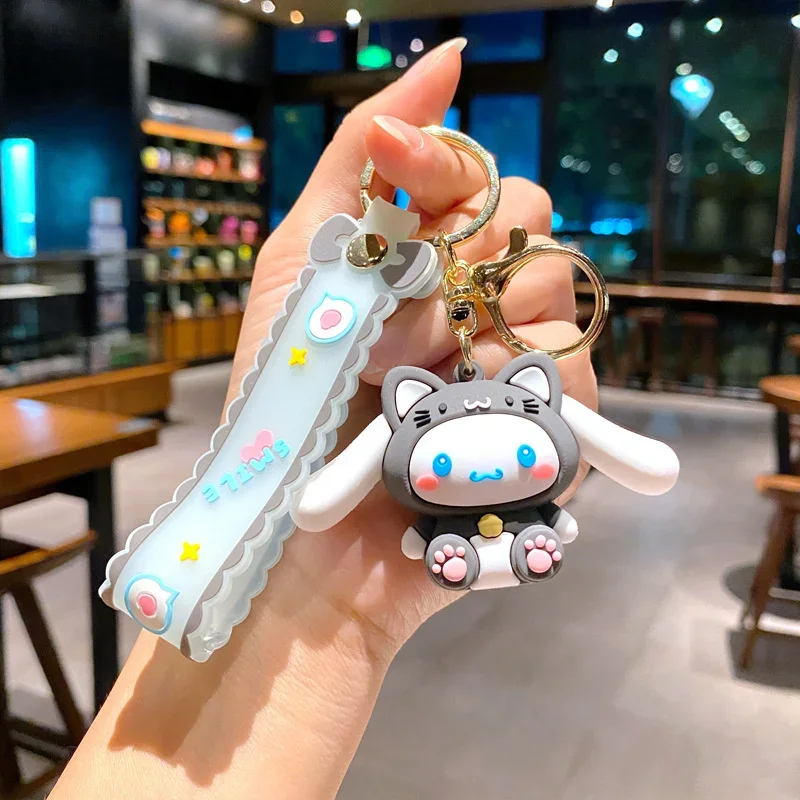 Kawaii Sanrio Keychain Cinnamoroll Keyring Doll Cartoon Cospaly Women Car Pendant Keychains Girls Birthday Gift Children Toys
Kawaii Sanrio Keychain Cinnamoroll Keyring Doll Cartoon Cospaly Women Car Pendant Keychains Girls Birthday Gift Children Toys