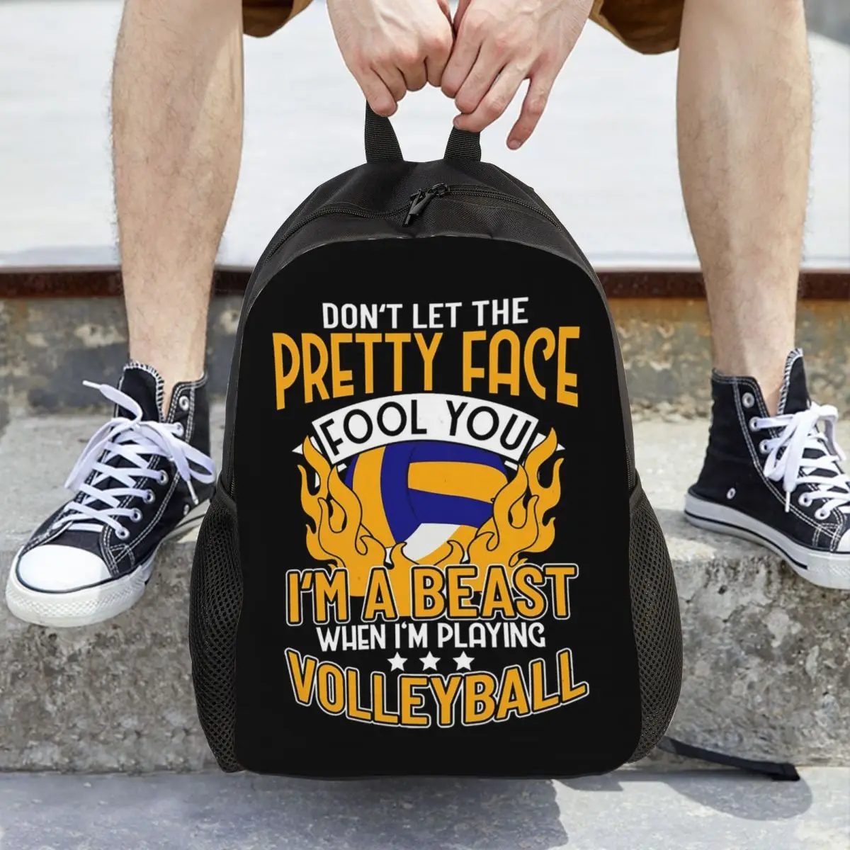 I'm A Beast When I'm Playing Volleyball Backpack Hot Sale Daypack Boys Girls BookBag School Bag Shoulder Bags for Men Women
I'm A Beast When I'm Playing Volleyball Backpack Hot Sale Daypack Boys Girls BookBag School Bag Shoulder Bags for Men Women
