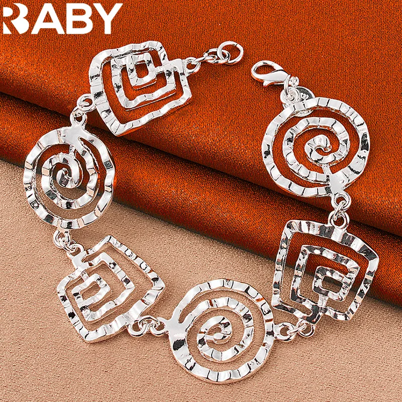 URBABY 925 Sterling Silver Screw Thread Bracelet For Women Fashion Original Design Bracelets Chain Wedding Party Jewelry
URBABY 925 Sterling Silver Screw Thread Bracelet For Women Fashion Original Design Bracelets Chain Wedding Party Jewelry