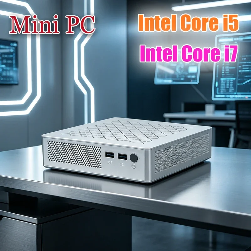 Intel Core I5 I7 Mini Computer Desktop Host with Built-In Dual-Channel Speakers Portable Computer for Gaming, Design Windows11
Intel Core I5 I7 Mini Computer Desktop Host with Built-In Dual-Channel Speakers Portable Computer for Gaming, Design Windows11