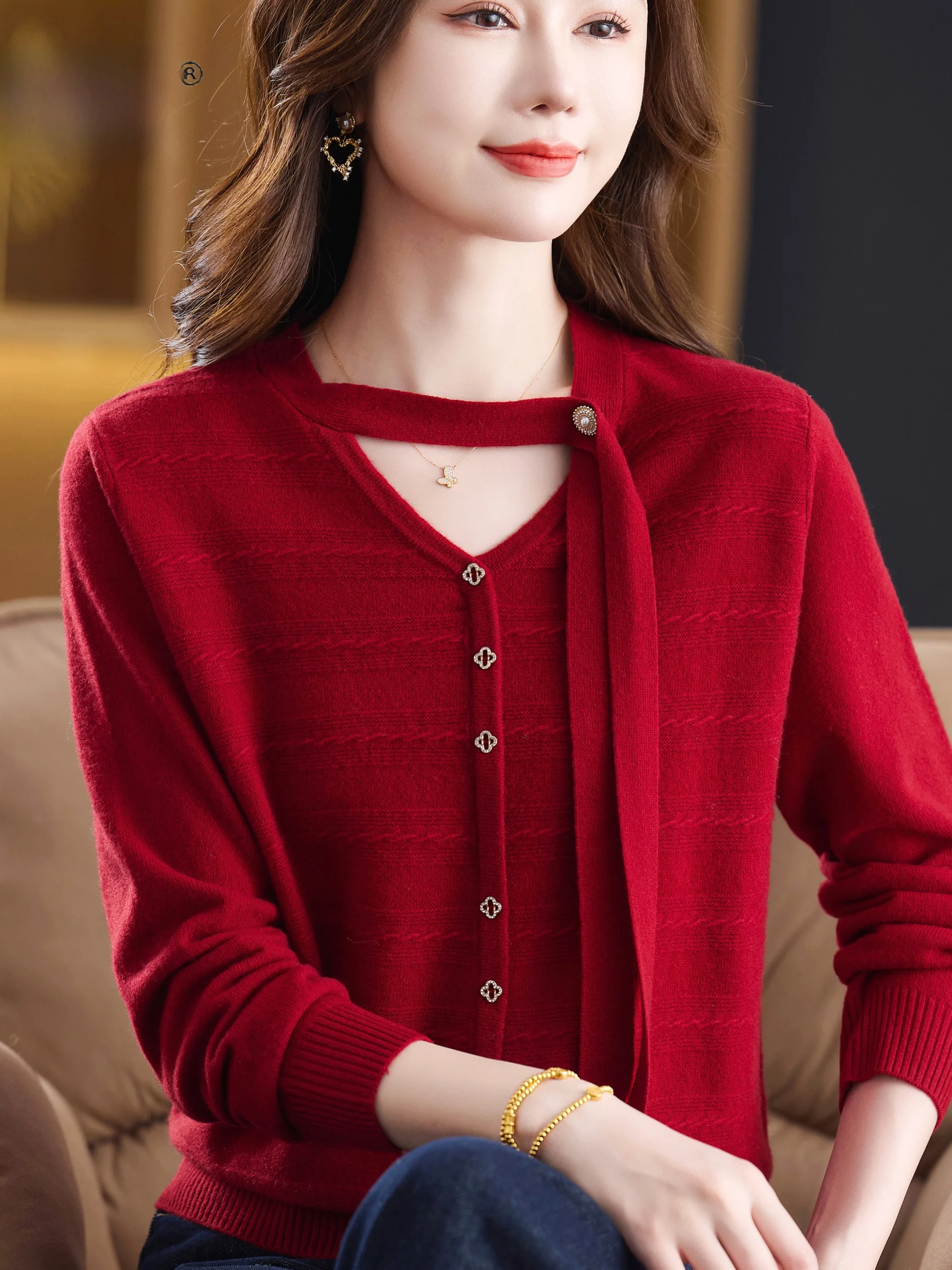 Красный шелковый шарф, вязаный свитер, женский длинный свек, все шерстяная модная верхняя одежда, свитер на голову для среднего возраста и ли
Красный шелковый шарф, вязаный свитер, женский длинный свек, все шерстяная модная верхняя одежда, свитер на голову для среднего возраста и ли