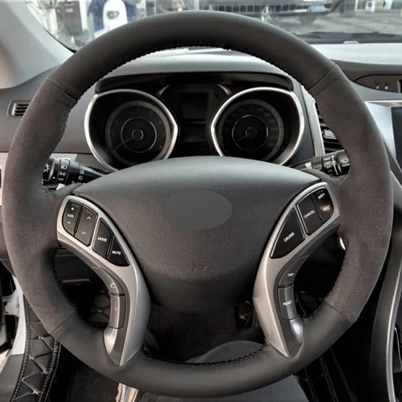 Alcantara Steering Wheel Cover Real Leather Black Thread Hand Sew Car Accessoires for Hyundai ELANTRA 3 ELANTRA SPORT ELANTRA GT
Alcantara Steering Wheel Cover Real Leather Black Thread Hand Sew Car Accessoires for Hyundai ELANTRA 3 ELANTRA SPORT ELANTRA GT