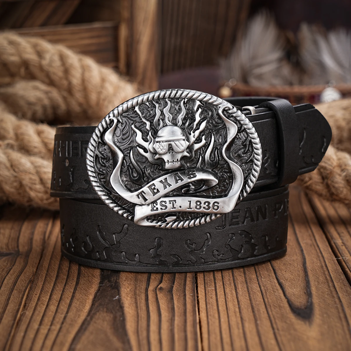 Western Cowboy Leather Buckle Belts Horse Pattern Floral Engraved Buckle Belt for Men & Women
Western Cowboy Leather Buckle Belts Horse Pattern Floral Engraved Buckle Belt for Men & Women