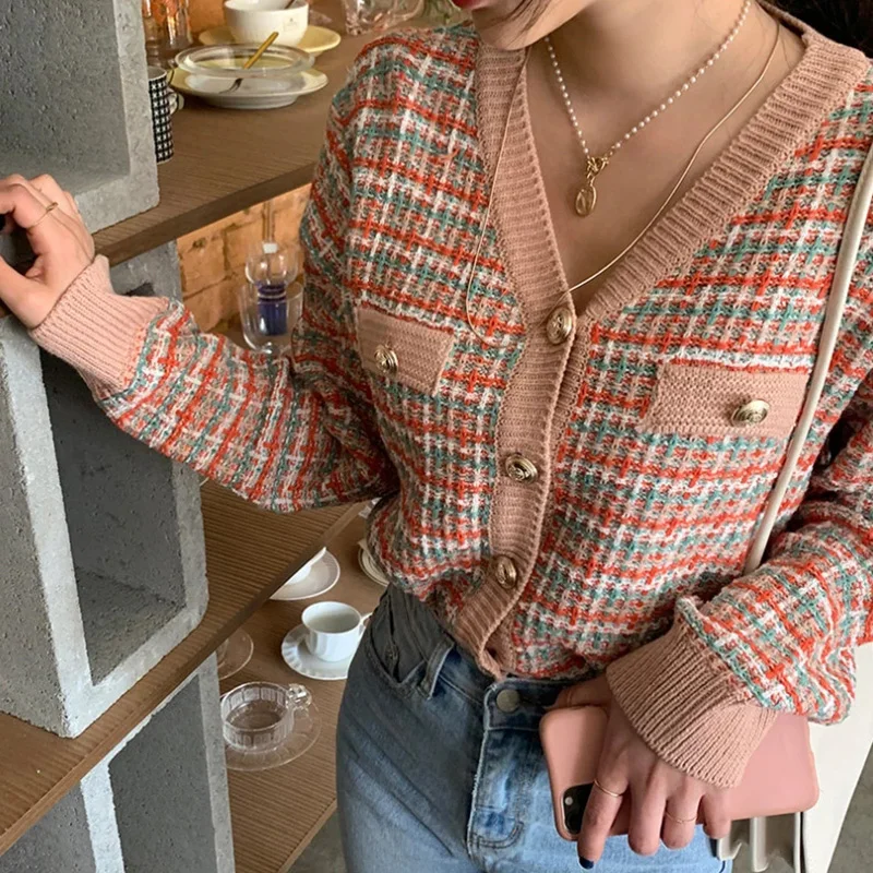 Vintage Knitted Cardigans Women's Sweater Kawaii Tweed Sweater Autumn Winter Korean Retro Sweater Knitwear Clothes Tops 2024 New
Vintage Knitted Cardigans Women's Sweater Kawaii Tweed Sweater Autumn Winter Korean Retro Sweater Knitwear Clothes Tops 2024 New