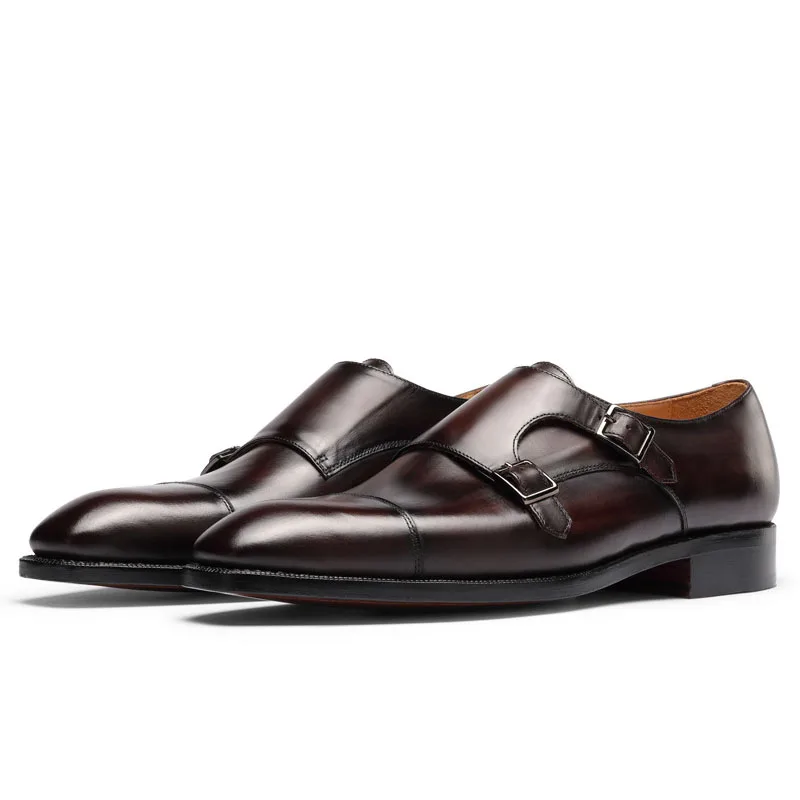 High Quality Luxury Genuine Leather Double Buckle Monk Strap Formal Shoes for Men Classic Business Office Wedding Dress Shoes
High Quality Luxury Genuine Leather Double Buckle Monk Strap Formal Shoes for Men Classic Business Office Wedding Dress Shoes