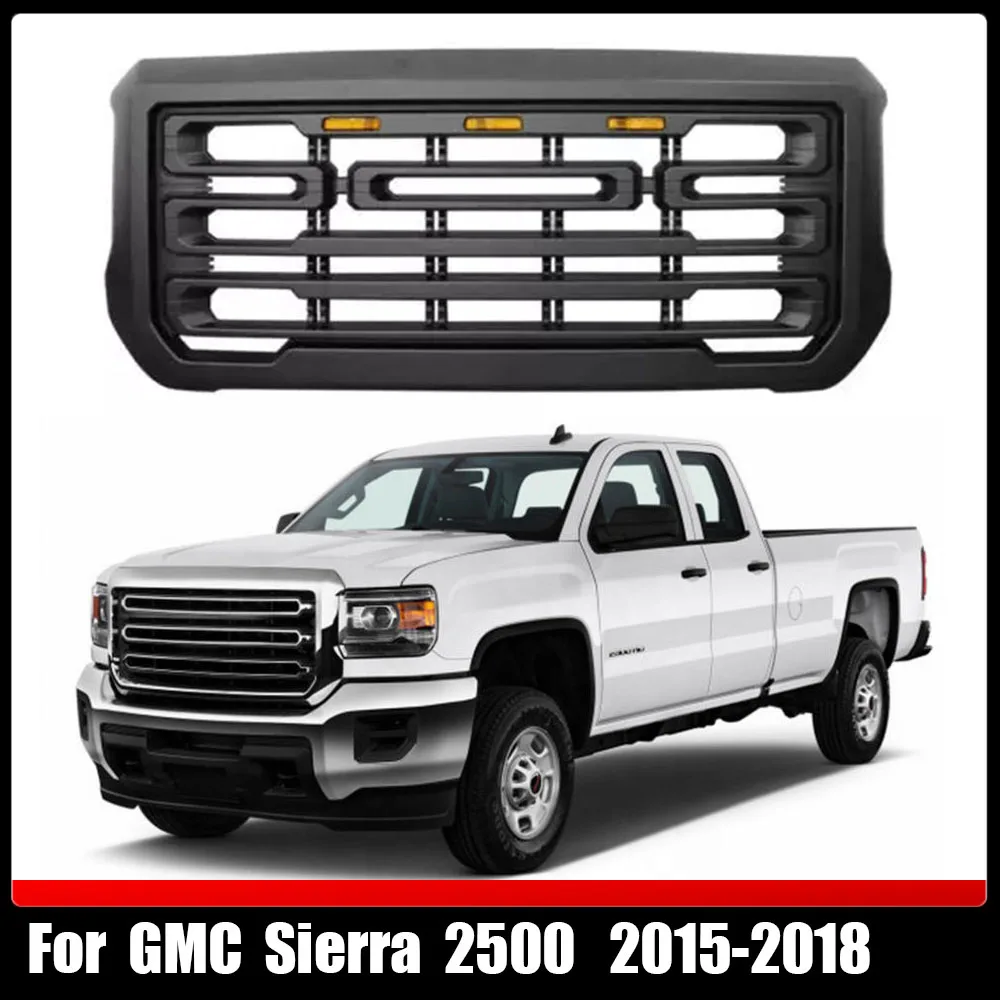 For GMC Sierra 2500 2015-2018 Front Upper Grill Bumper Mesh Hood Grills Matte Black Car-Styling ABS High Quality Racing Grille
For GMC Sierra 2500 2015-2018 Front Upper Grill Bumper Mesh Hood Grills Matte Black Car-Styling ABS High Quality Racing Grille