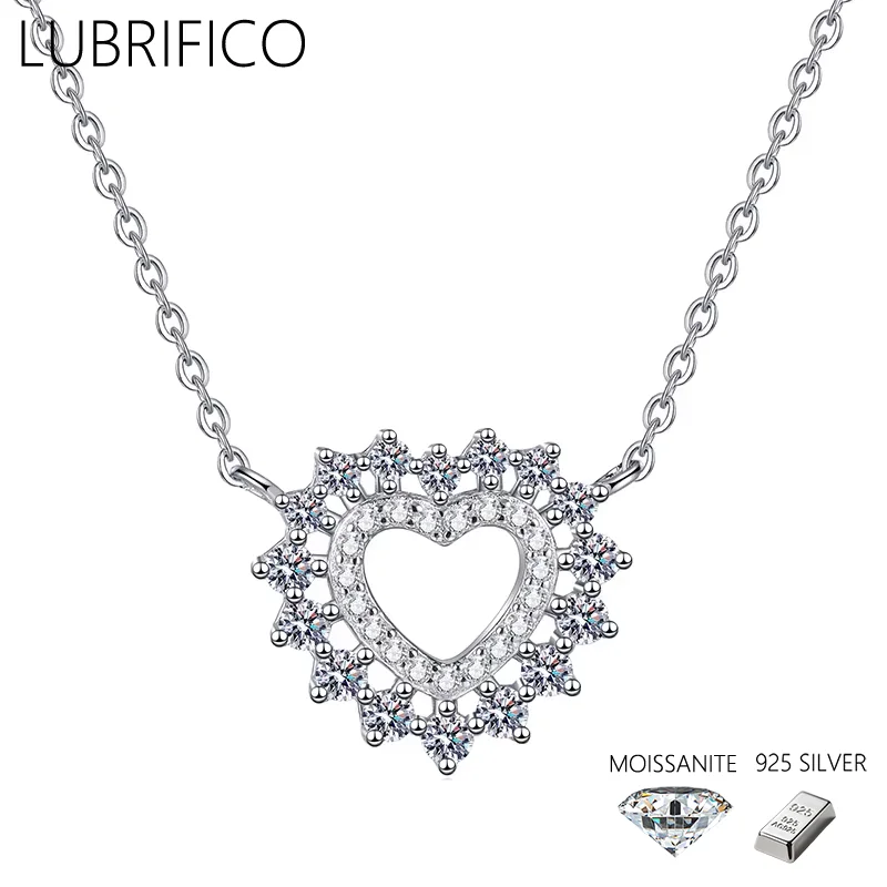 1.1mm-2mm Moissanite Stone Love Heart Shape Necklace 925 Sterling Silver Lad Diamond Pendant For Women Fine Jewelry Wedding
1.1mm-2mm Moissanite Stone Love Heart Shape Necklace 925 Sterling Silver Lad Diamond Pendant For Women Fine Jewelry Wedding