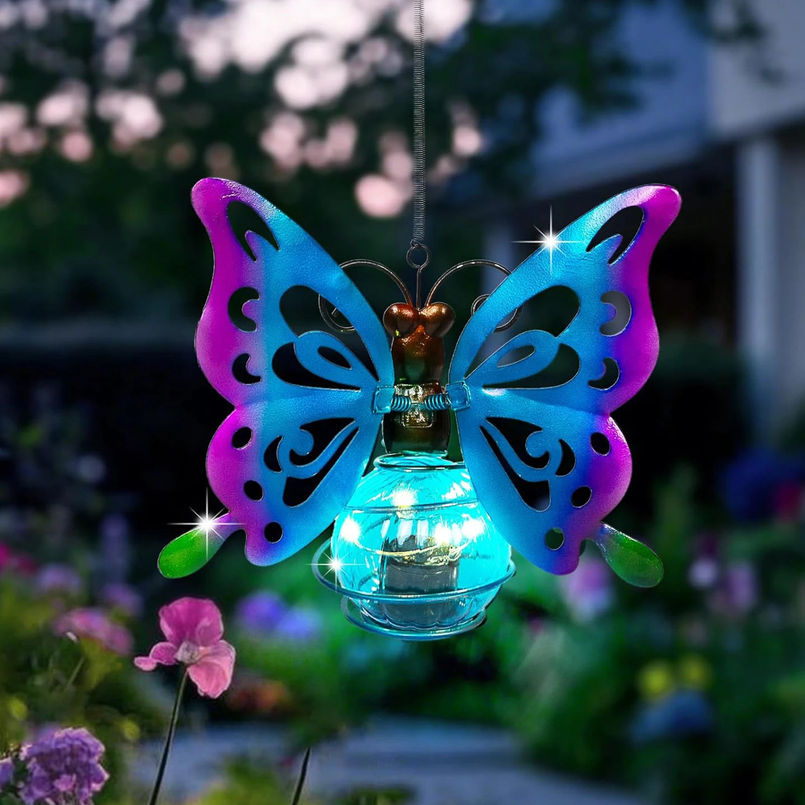 LED Solar-Powered Hanging Animal Lights Creative Small Sculpture Lights Metal Solaring Fairy Lights for Front Porch Balcony
LED Solar-Powered Hanging Animal Lights Creative Small Sculpture Lights Metal Solaring Fairy Lights for Front Porch Balcony