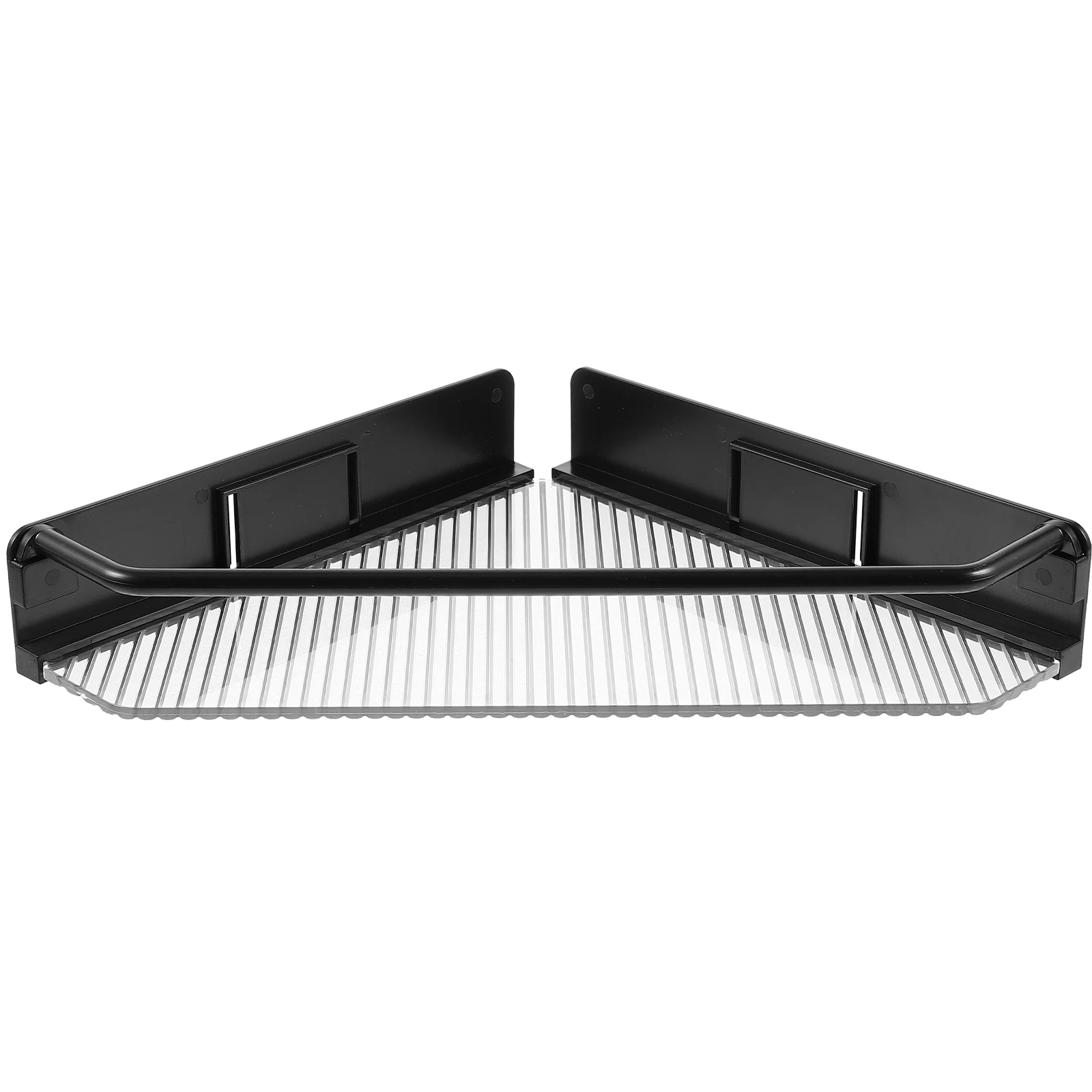 Bathroom Shelf 1 Layer Black Triangle Wall Mounted Floating Corner Rack Storage No Drill Plastic Shower Shelving Unit 
Bathroom Shelf 1 Layer Black Triangle Wall Mounted Floating Corner Rack Storage No Drill Plastic Shower Shelving Unit