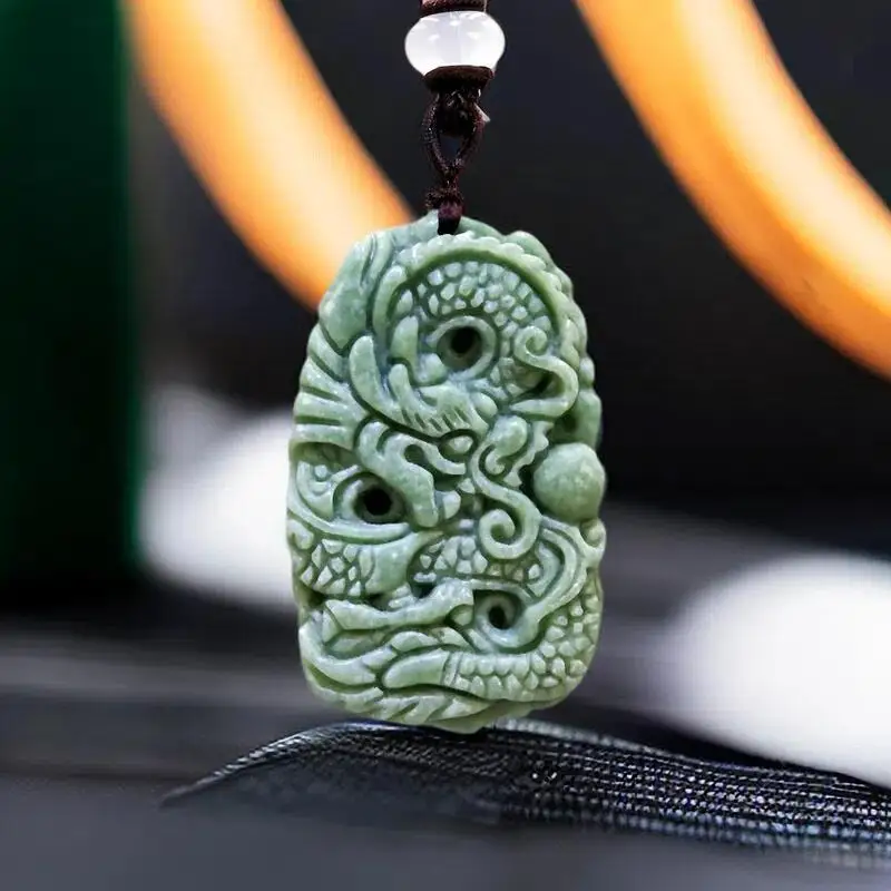 Natural Real Jade Dragon Pendant Necklace Fashion Carved Jewelry Stone Gifts for Women Men Charm Gemstones Designer Luxury Gift
Natural Real Jade Dragon Pendant Necklace Fashion Carved Jewelry Stone Gifts for Women Men Charm Gemstones Designer Luxury Gift