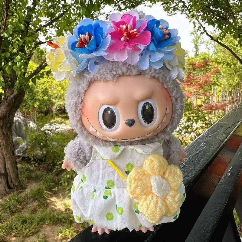 17cm Clothes For Labubu V1 V2 V3 Bow Love Bud Skirt Small Flower Suspender Cute Skirt Doll'S Clothes Outfit Accessories
17cm Clothes For Labubu V1 V2 V3 Bow Love Bud Skirt Small Flower Suspender Cute Skirt Doll'S Clothes Outfit Accessories