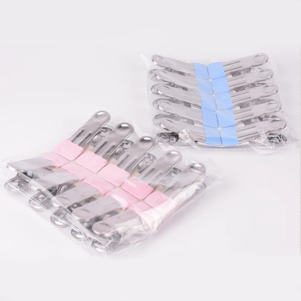 10pcs Multifunctional Clothes Clips Metal Non slip Windproof Ideal for Towel Socks Baby Clothes Gifts
10pcs Multifunctional Clothes Clips Metal Non slip Windproof Ideal for Towel Socks Baby Clothes Gifts