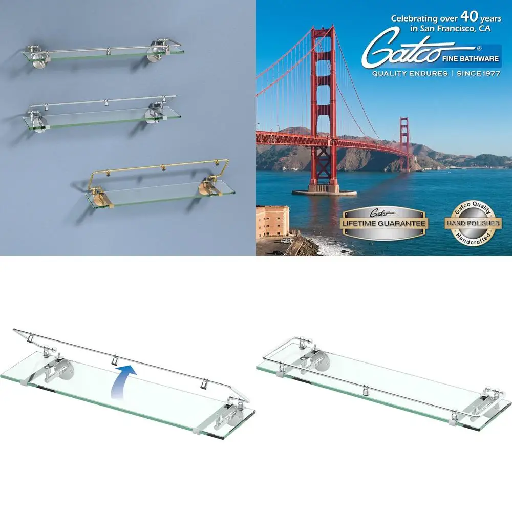 Glass Railing Shelf, Chrome Finish
Glass Railing Shelf, Chrome Finish