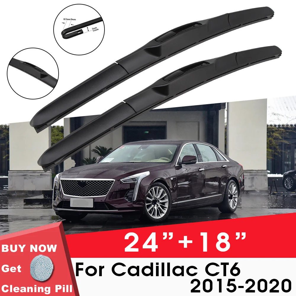 Car Wiper Blade Front Window Windshield Rubber Refill Wiper For Cadillac CT6 2015-2020 24"+18" Car Accessories
Car Wiper Blade Front Window Windshield Rubber Refill Wiper For Cadillac CT6 2015-2020 24"+18" Car Accessories