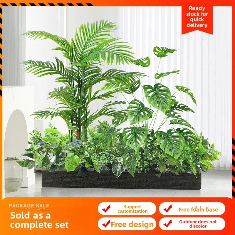 Simulation green plant flower trough partition flower box landscape indoor living room window decoration combination
Simulation green plant flower trough partition flower box landscape indoor living room window decoration combination