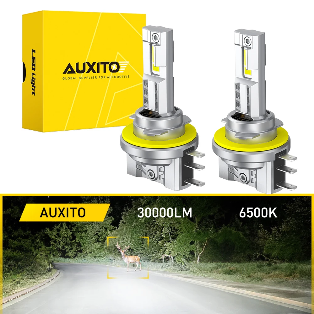 AUXITO 2Pcs Mini H15 LED Headlight Bulbs 30000LM 6500K White Canbus No Error For Car High Beam Daytime Running Light With Fan
AUXITO 2Pcs Mini H15 LED Headlight Bulbs 30000LM 6500K White Canbus No Error For Car High Beam Daytime Running Light With Fan