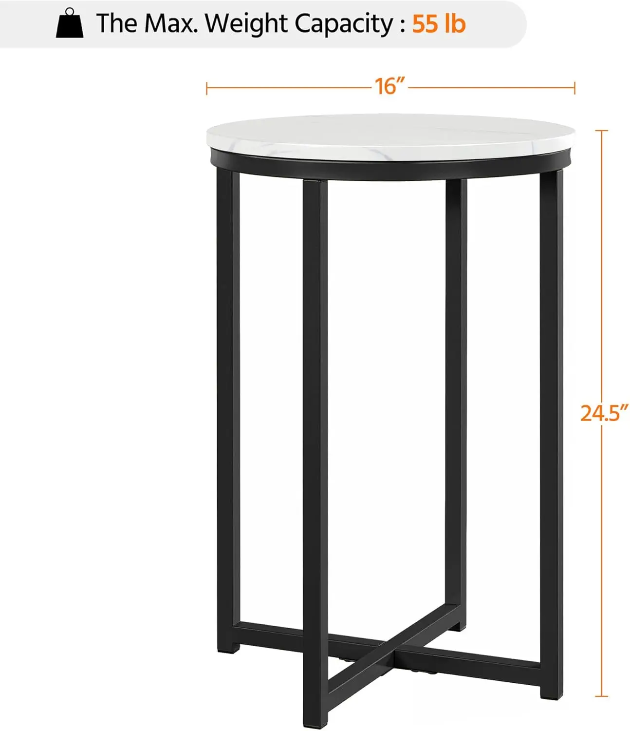 Yaheetech Round End Table Set Of 2,16In Faux Marble Accent Table,Modern Side Table With Marble Top And Metal Frame,Small Coffee
Yaheetech Round End Table Set Of 2,16In Faux Marble Accent Table,Modern Side Table With Marble Top And Metal Frame,Small Coffee
