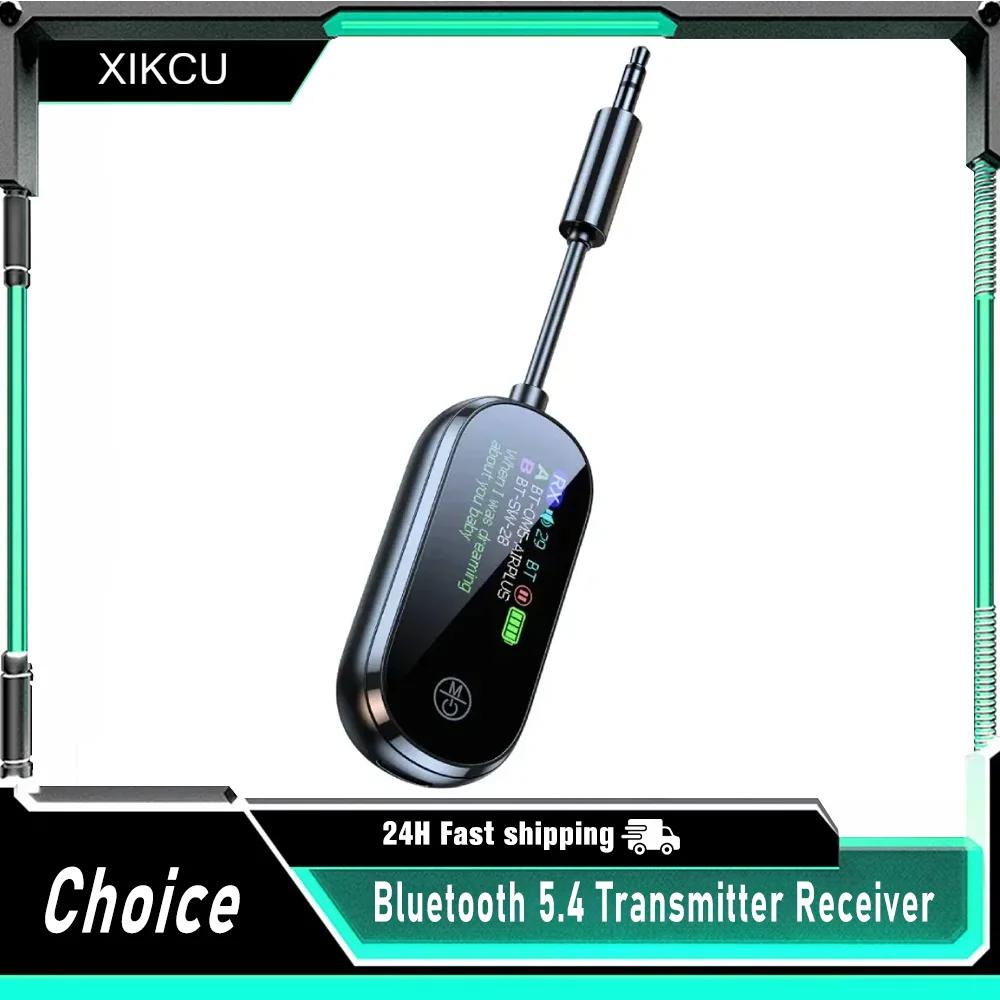 Bluetooth 5.4 Receiver Transmitter Low Latency 3.5mm AUX Jack Wireless Audio Adapter For TV Airplane Car Speaker PC Headphones
Bluetooth 5.4 Receiver Transmitter Low Latency 3.5mm AUX Jack Wireless Audio Adapter For TV Airplane Car Speaker PC Headphones