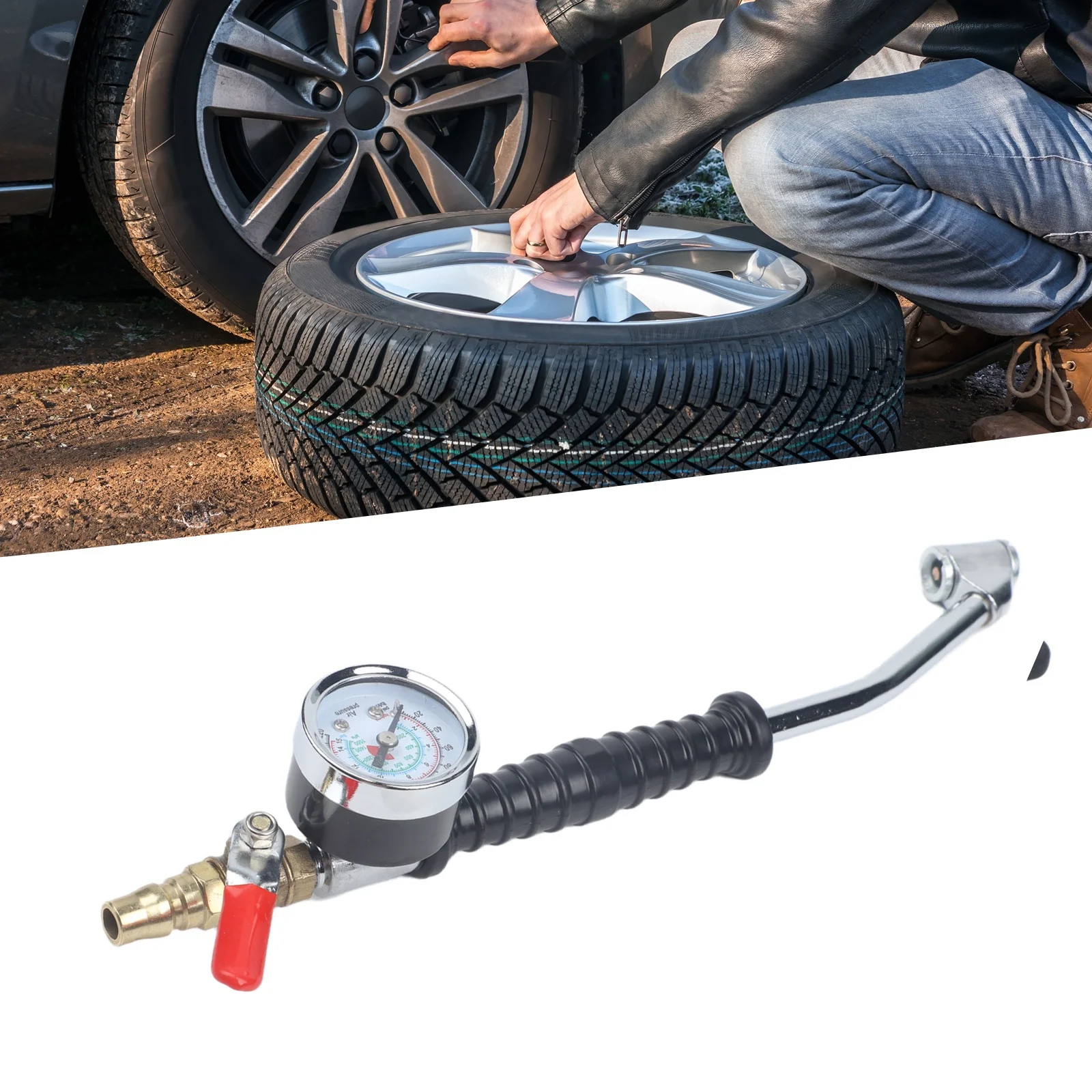Heavy Duty Truck Tire Air Pump Hose Extension with Pressure Gauge and Elbow for Accurate Tire Pressure Readings
Heavy Duty Truck Tire Air Pump Hose Extension with Pressure Gauge and Elbow for Accurate Tire Pressure Readings