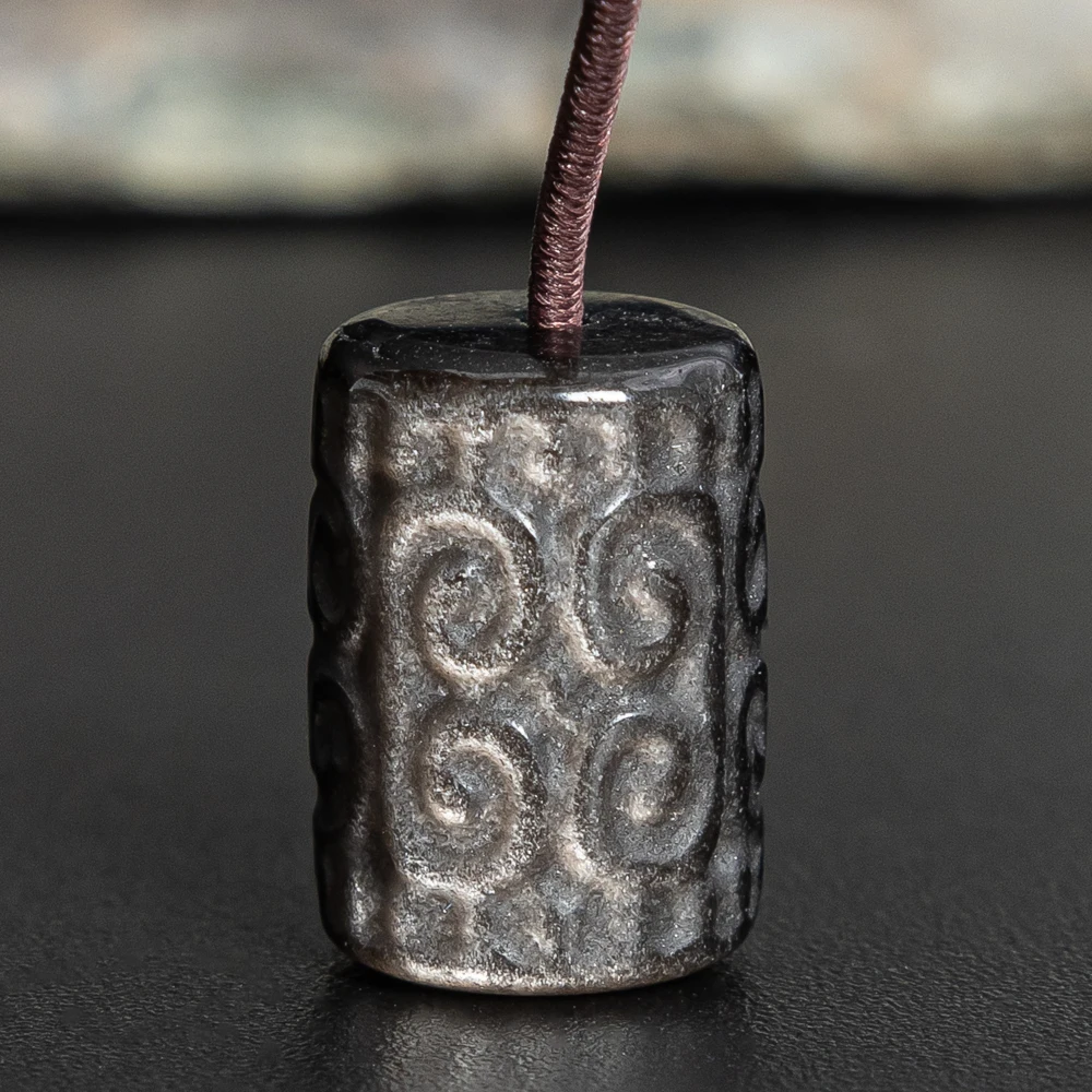 5Pcs Silver Obsidian Chinese Meander Pattern Cylinder Beads 14x10MM Silver Black Charms for DIY Bracelet Necklace Jewelry Making
5Pcs Silver Obsidian Chinese Meander Pattern Cylinder Beads 14x10MM Silver Black Charms for DIY Bracelet Necklace Jewelry Making