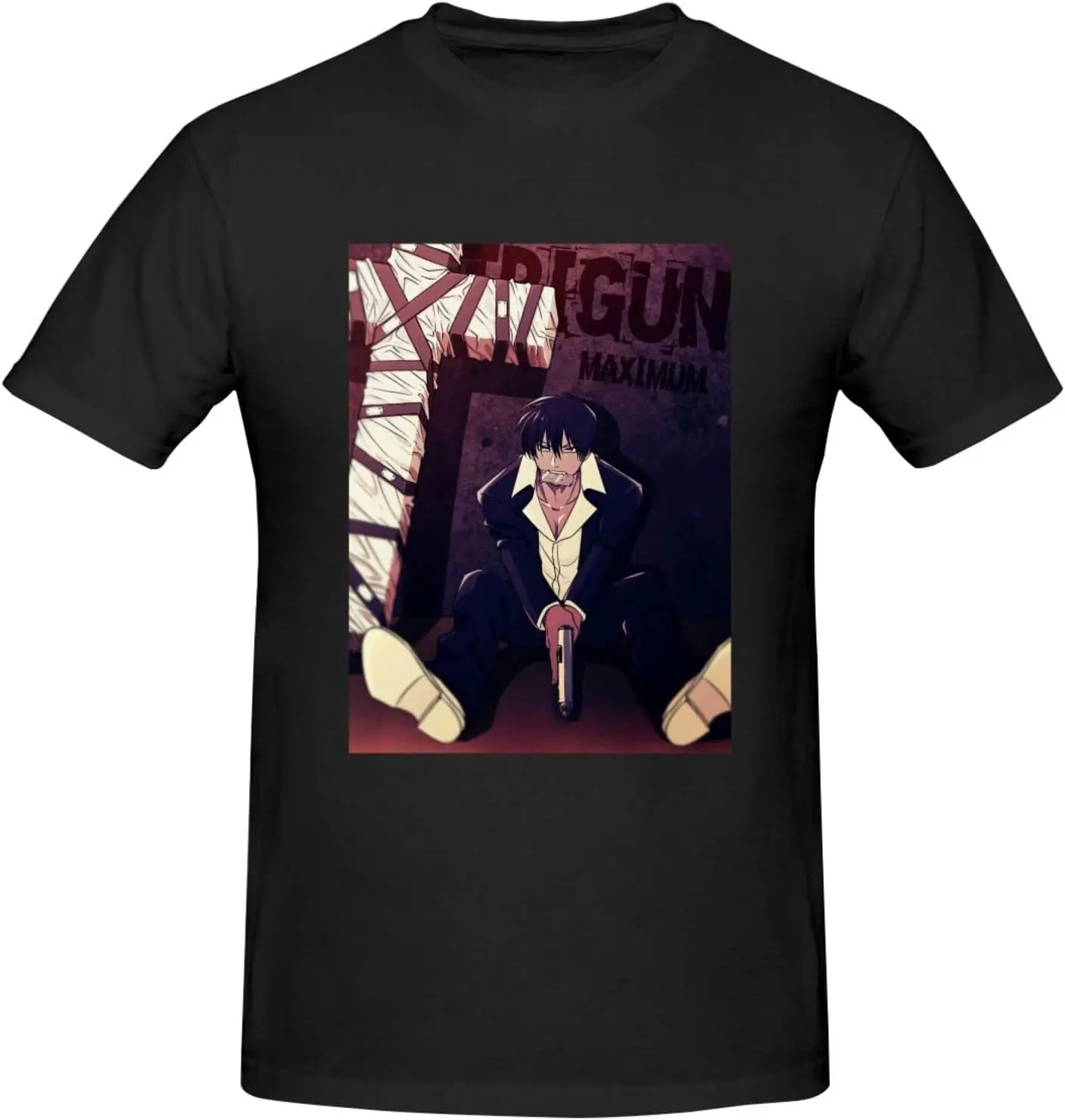 Trigun Nicholas D. Wolfwood Men's T-Shirts Cotton Short Sleeve Crew Neck Fashion Graphic Print Tees Black
Trigun Nicholas D. Wolfwood Men's T-Shirts Cotton Short Sleeve Crew Neck Fashion Graphic Print Tees Black