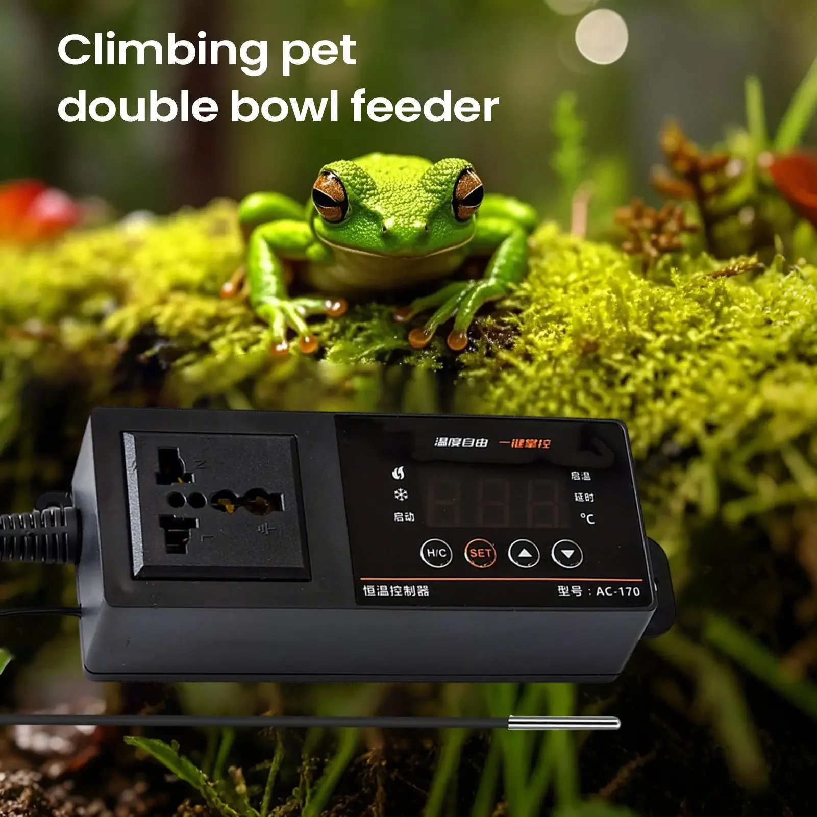 Thermostat For Reptile Tank LED Display Digital Pets Supplies With Suction Cup Thermostat Plug Outlet For Plants Terrarium Snake
Thermostat For Reptile Tank LED Display Digital Pets Supplies With Suction Cup Thermostat Plug Outlet For Plants Terrarium Snake