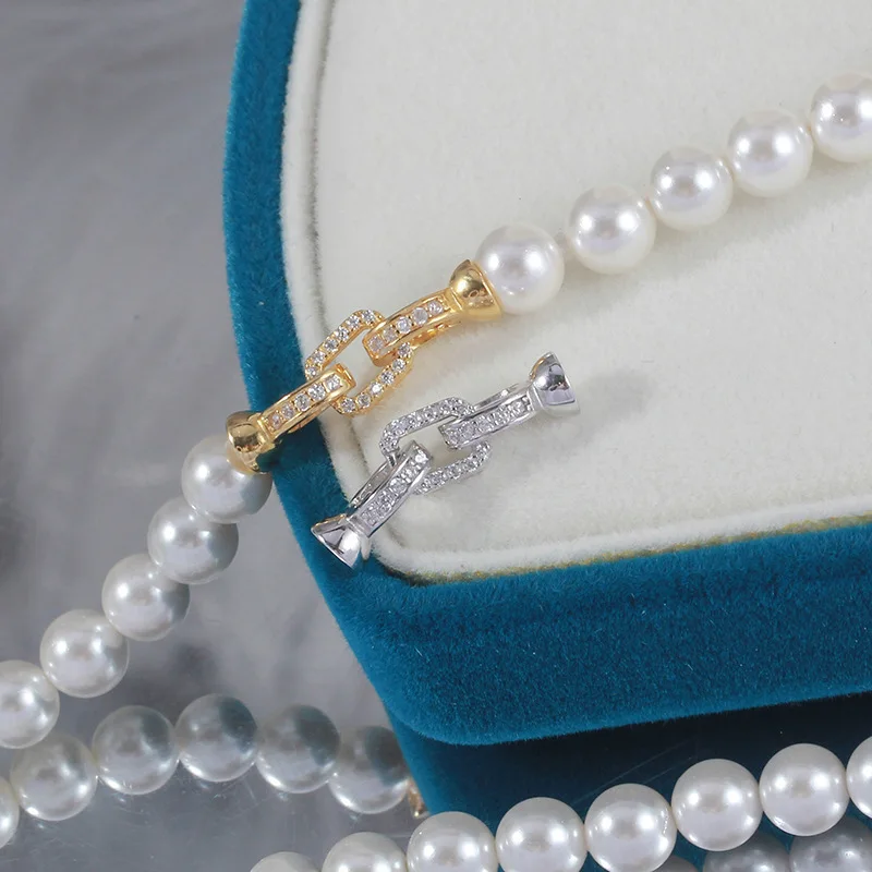 1 Piece Copper Plated 18K Gold Micro-set Zircon Rectangular Pearl Necklace Connecting Buckle DIY Jewelry Handmade Accessories
1 Piece Copper Plated 18K Gold Micro-set Zircon Rectangular Pearl Necklace Connecting Buckle DIY Jewelry Handmade Accessories