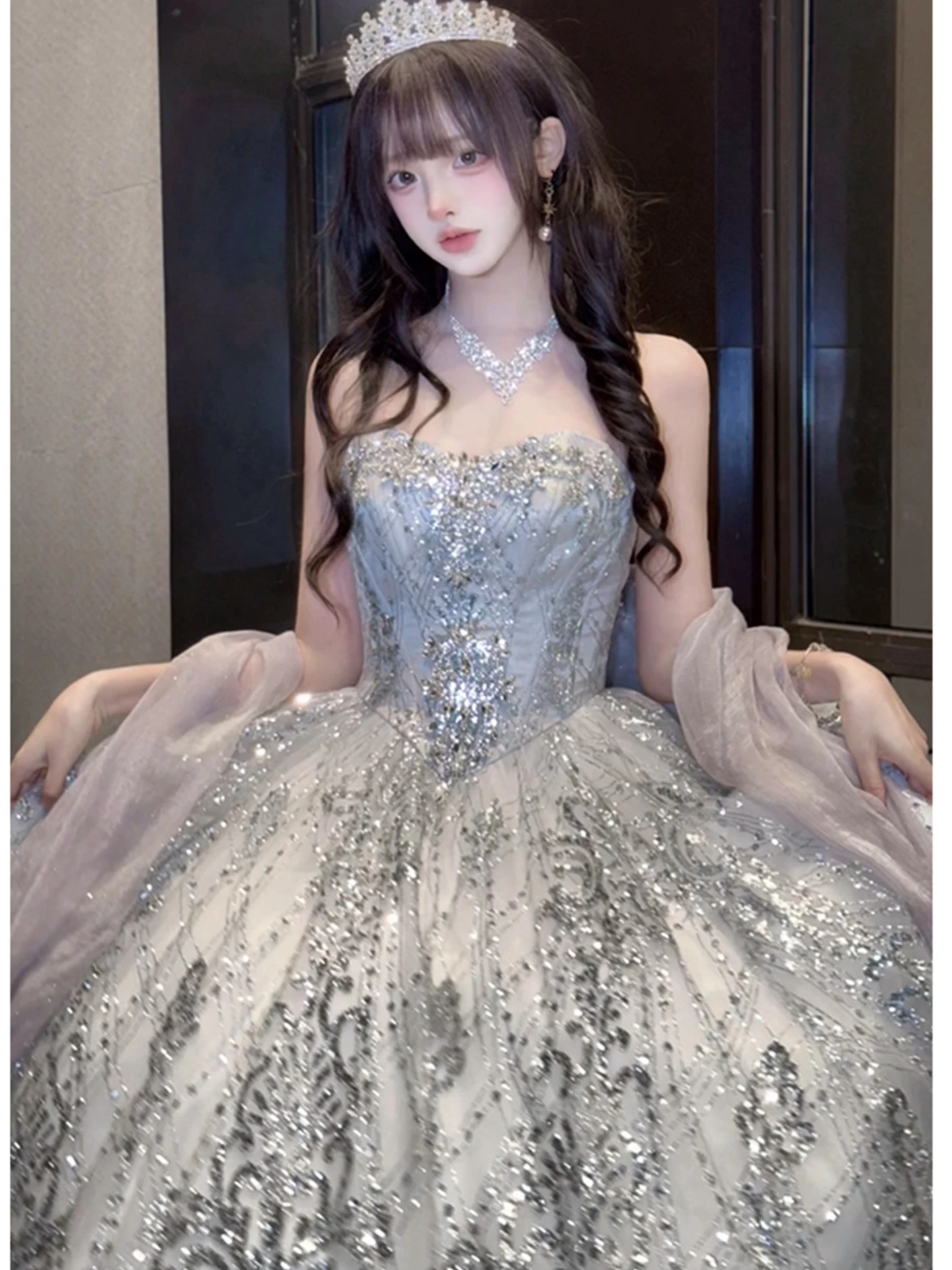 Вечернее платье Galaxy Princ Lolita Dr для взрослых, для церемоний и торжеств, длинное, блестящее, для выпускных вечеров и свадеб
Вечернее платье Galaxy Princ Lolita Dr для взрослых, для церемоний и торжеств, длинное, блестящее, для выпускных вечеров и свадеб